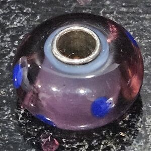 TROLLBEADS Purple Dot Bead No. TGLBE-10041